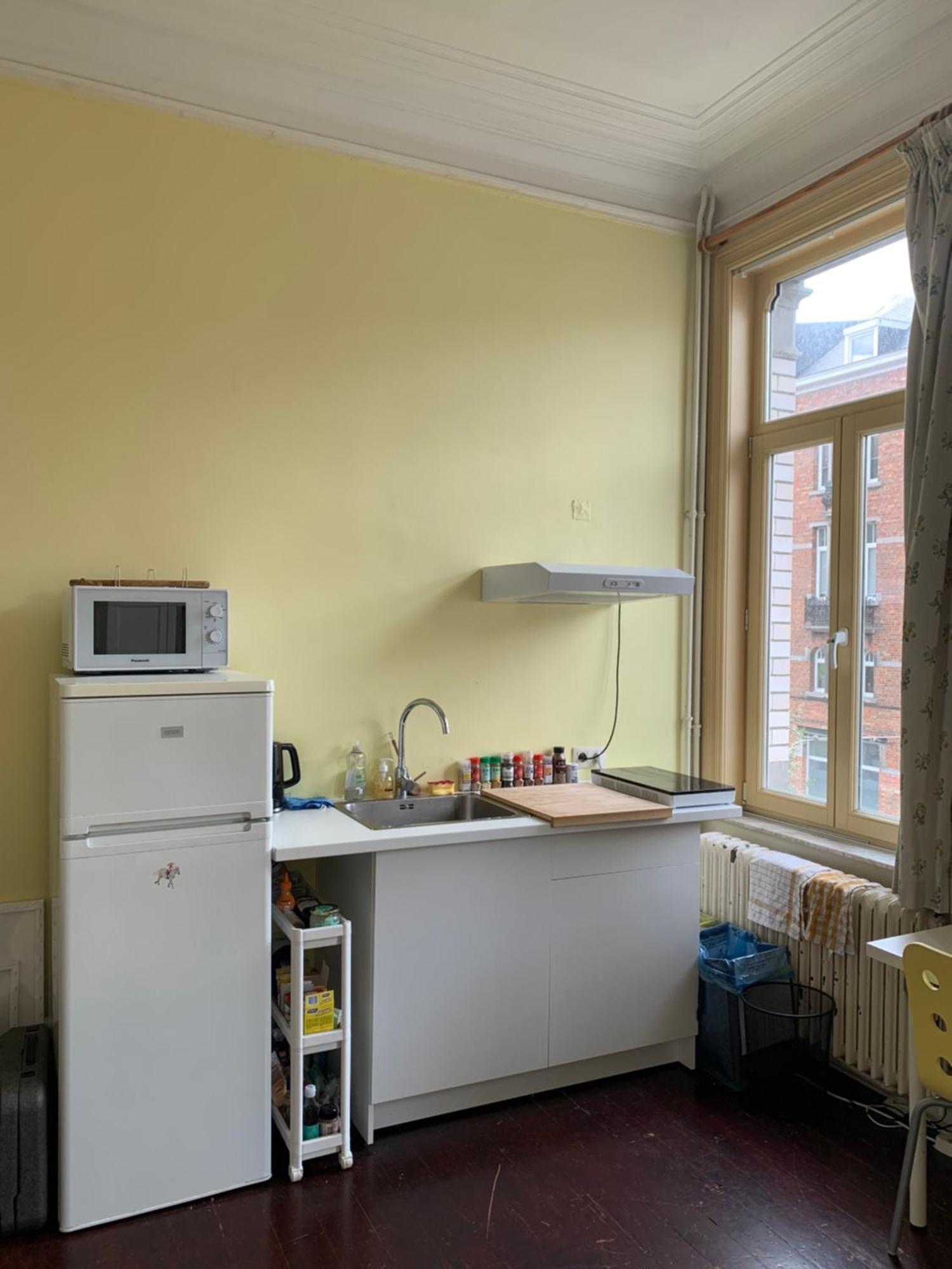 Chambre Double Dans Maison De Caractere Brussel Bagian luar foto